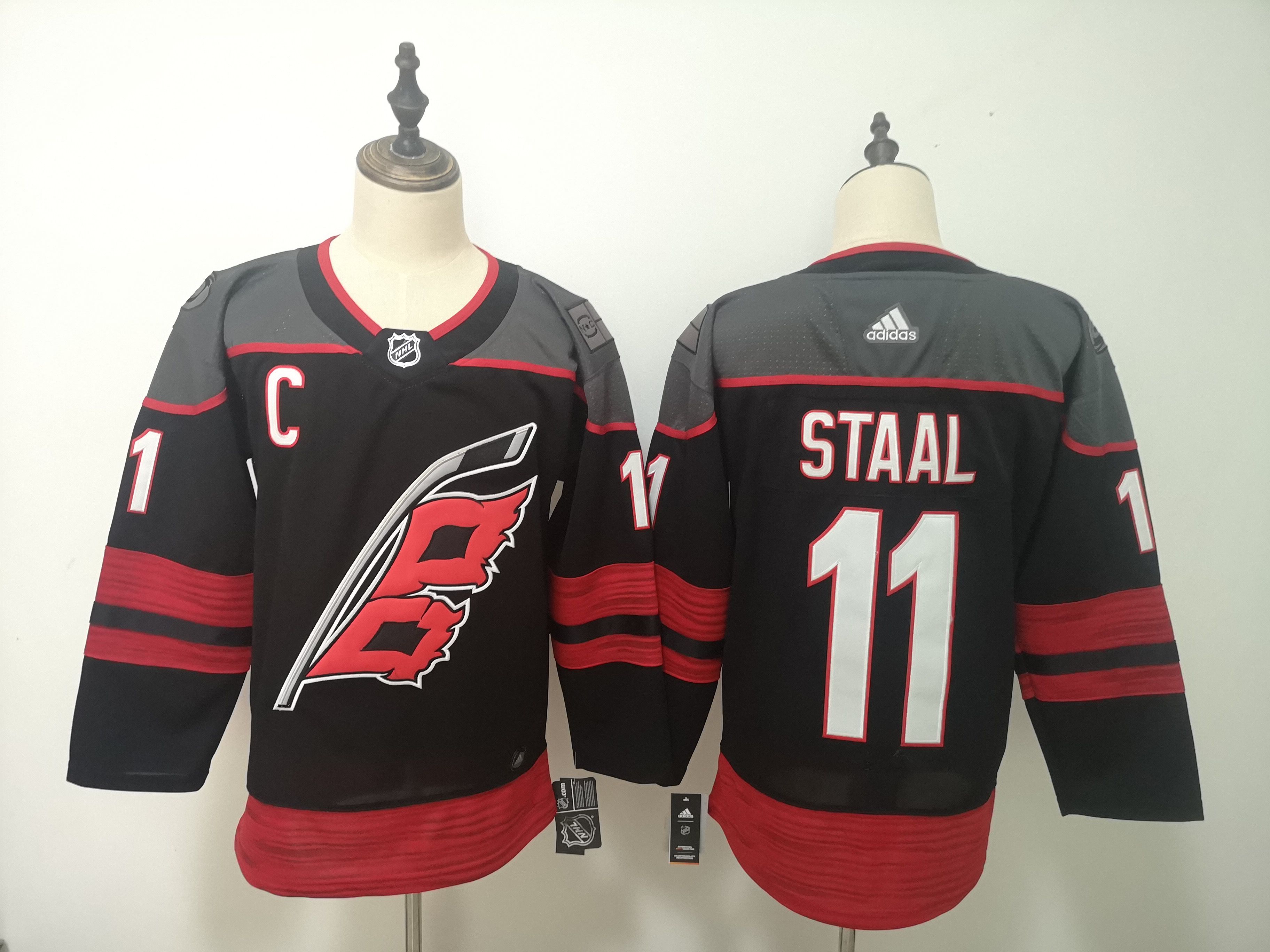 Adidas Men Carolina Hurricanes #11 Staal black NHL Jersey